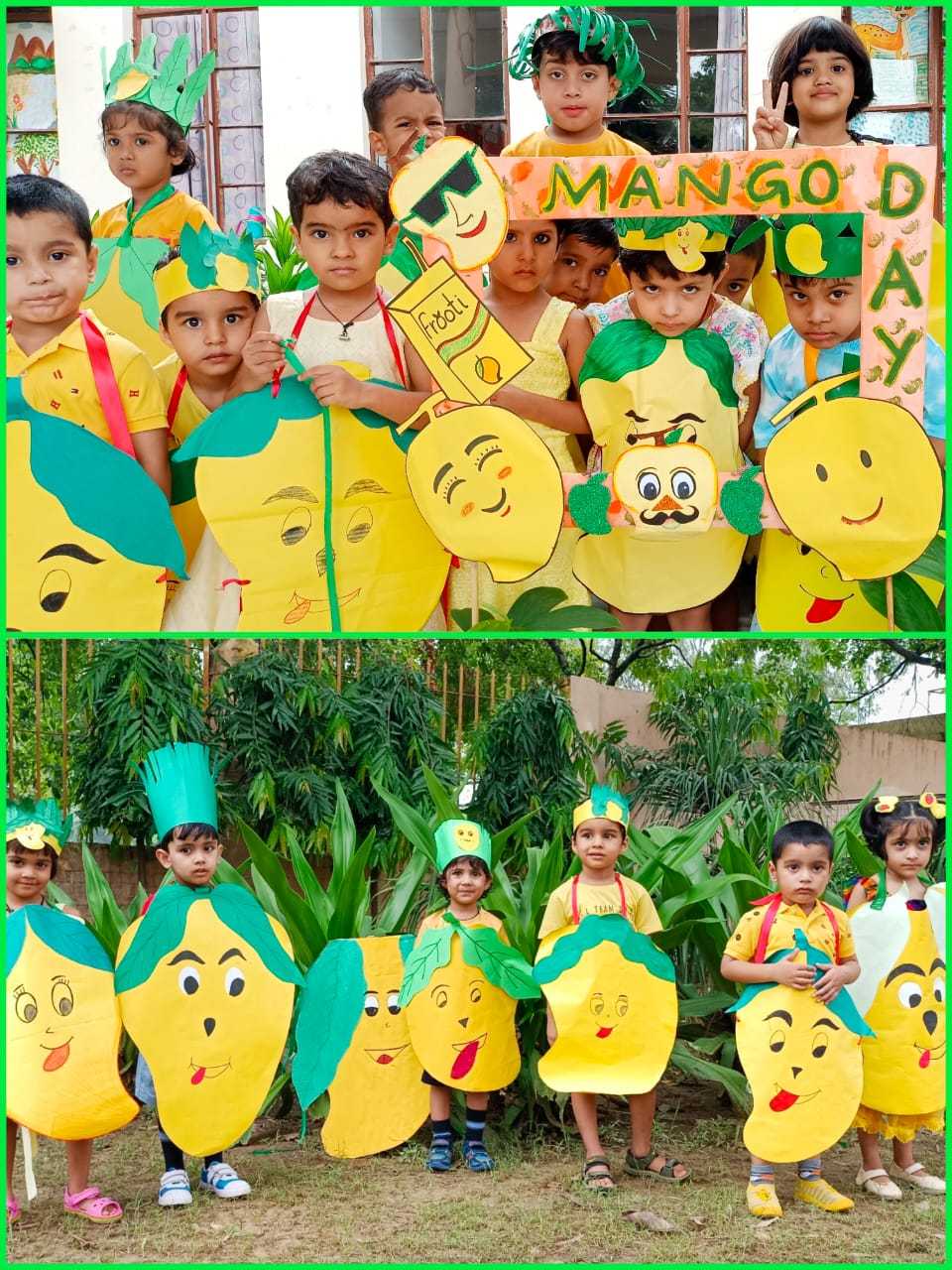 How to make mango dress for kids fruit fancy dress competition paper fruit  costume for fancy dress – Artofit